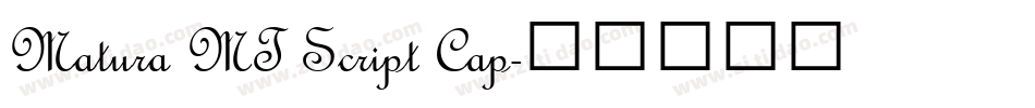 Matura MT Script Cap字体转换